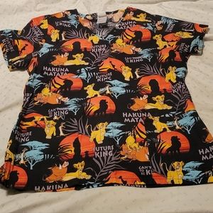 Disney Lion King scrub top